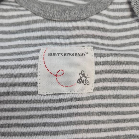 NEW Burt's Bees Bee Essentials Organic Short Sleeve Baby Bodysuits Onsies 5 Pack - Picture 2 of 6